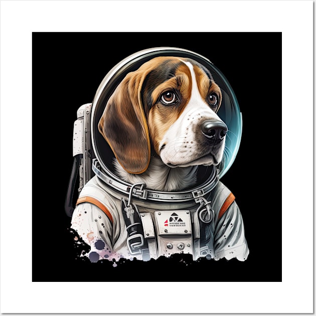 Astronaut Beagle Wall Art by JayD World